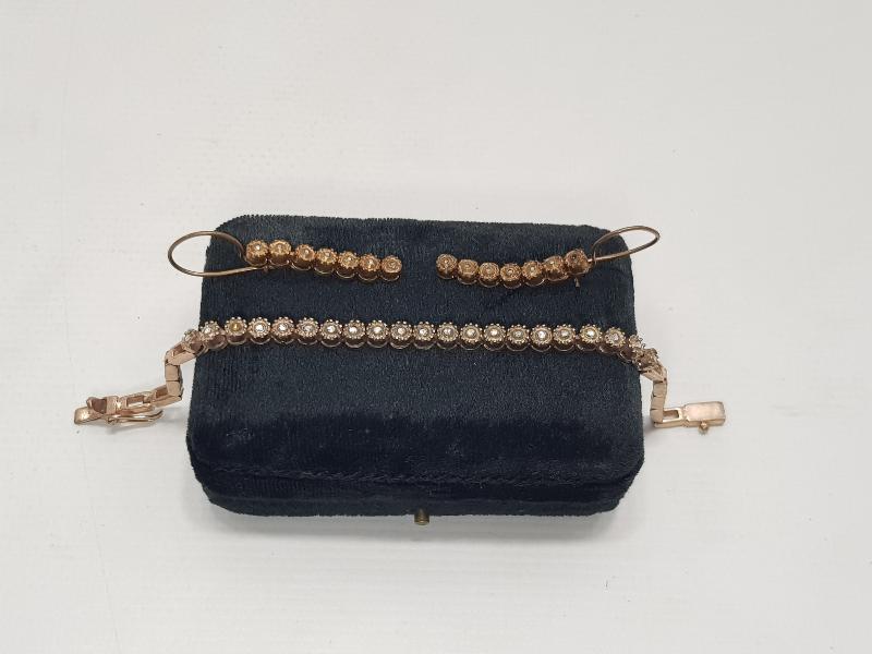 PIRLANTA BİLEKLİK VE KÜPE TAKIMI 