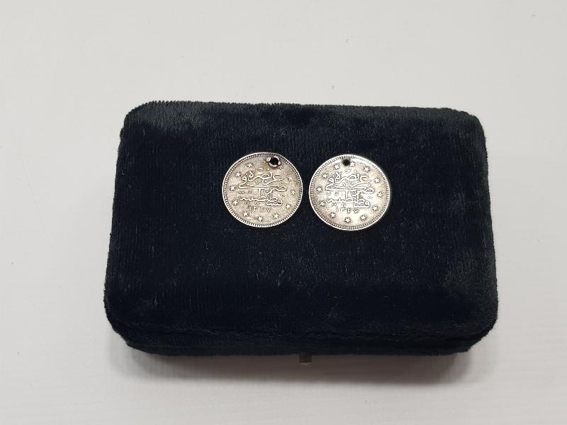 SULTAN MEHMED REŞAD DÖNEMİ İKİ ADET GÜMÜŞ 2 KURUŞ