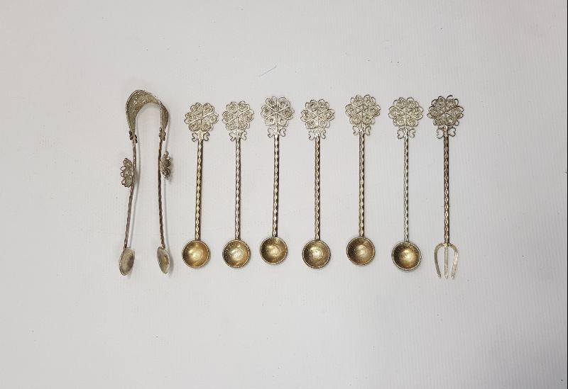 TELKARİ GÜMÜŞ ÇAY KAŞIĞI SETİ 