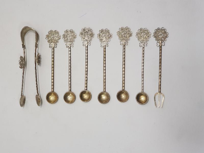 TELKARİ GÜMÜŞ ÇAY KAŞIĞI SETİ 