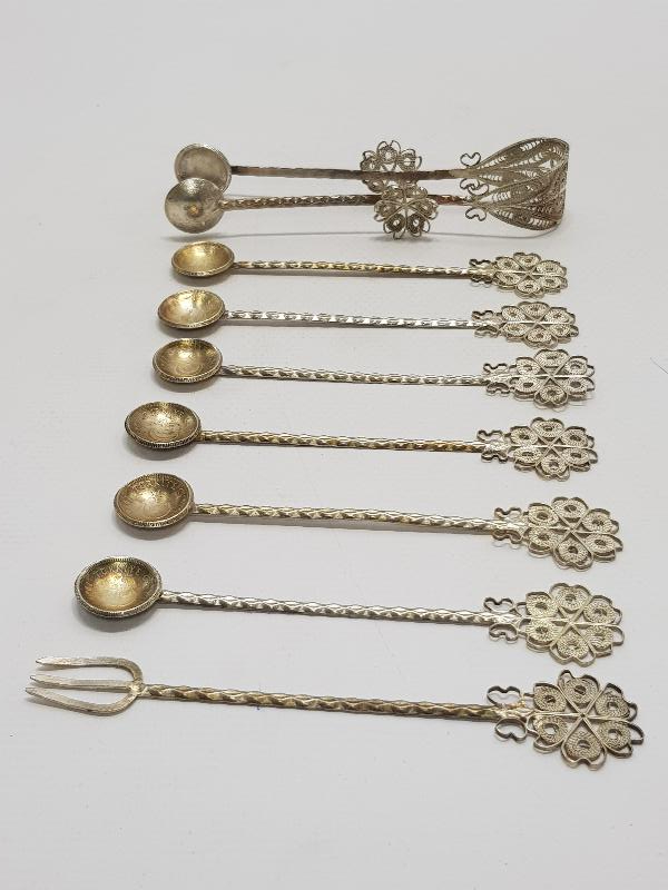 TELKARİ GÜMÜŞ ÇAY KAŞIĞI SETİ 