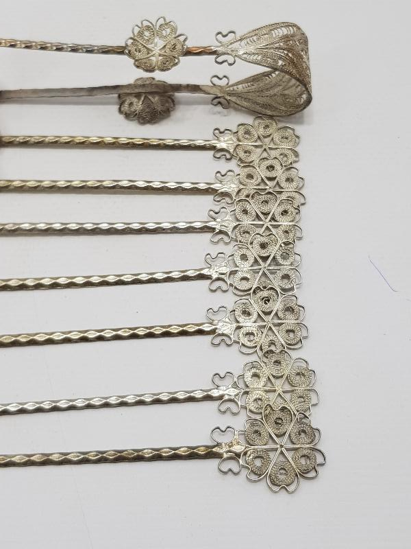 TELKARİ GÜMÜŞ ÇAY KAŞIĞI SETİ 