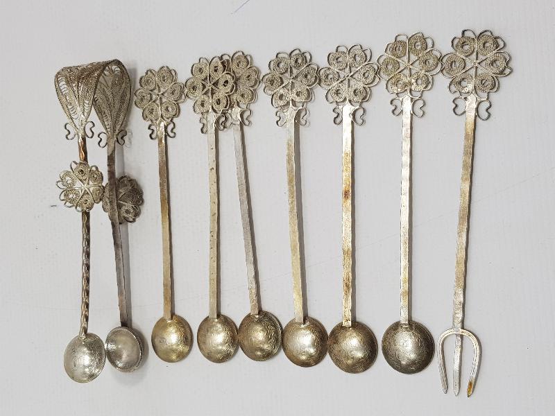 TELKARİ GÜMÜŞ ÇAY KAŞIĞI SETİ 