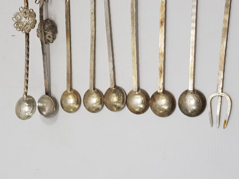 TELKARİ GÜMÜŞ ÇAY KAŞIĞI SETİ 