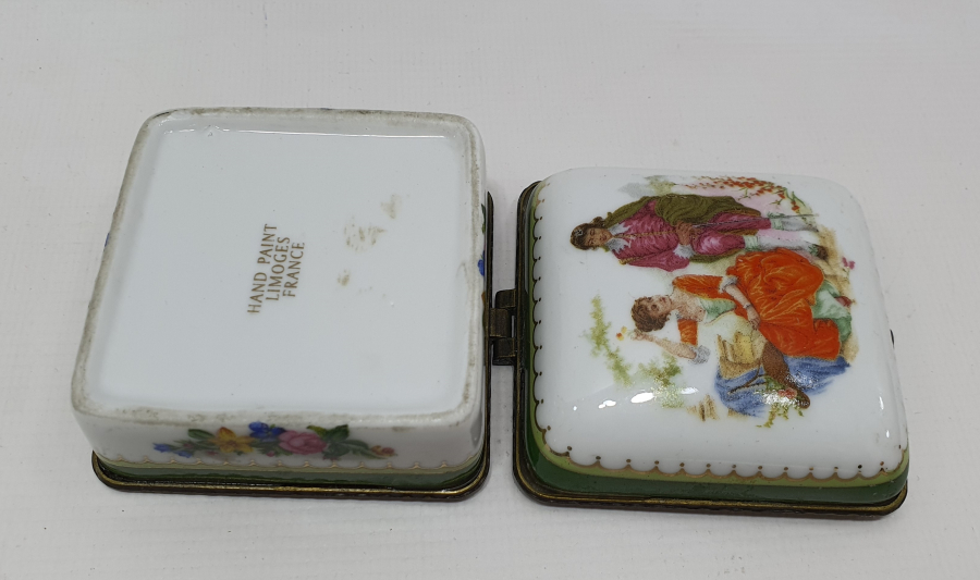 LİMOGES MARKA EL BOYAMA MÜCEVHER KUTUSU