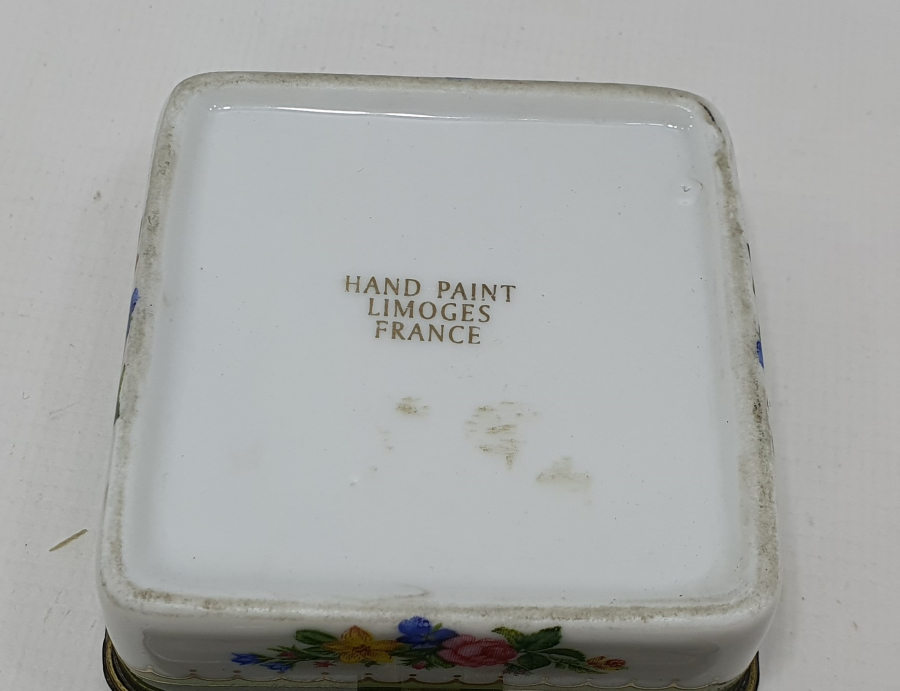 LİMOGES MARKA EL BOYAMA MÜCEVHER KUTUSU