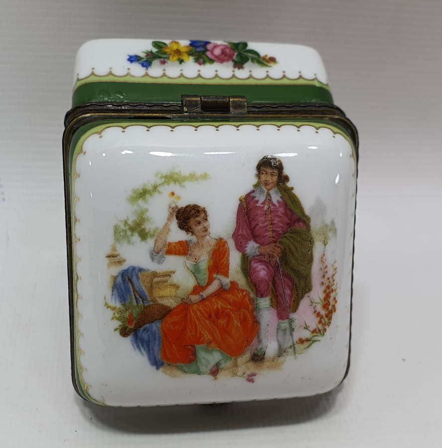 LİMOGES MARKA EL BOYAMA MÜCEVHER KUTUSU