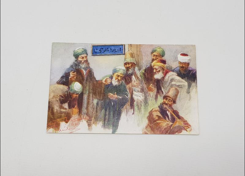 OSMANLI DÖNEMİ DERVİŞLER KARTPOSTALI 