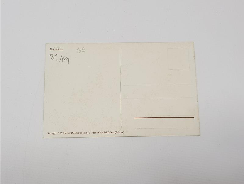 OSMANLI DÖNEMİ DERVİŞLER KARTPOSTALI 