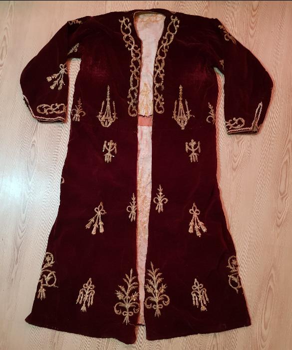 OSMANLI DÖNEMİ SIRMA İŞÇİLİKLİ BİNDALLI ELBİSE