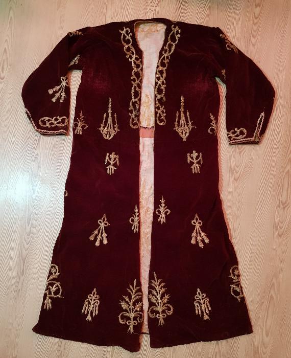 OSMANLI DÖNEMİ SIRMA İŞÇİLİKLİ BİNDALLI ELBİSE