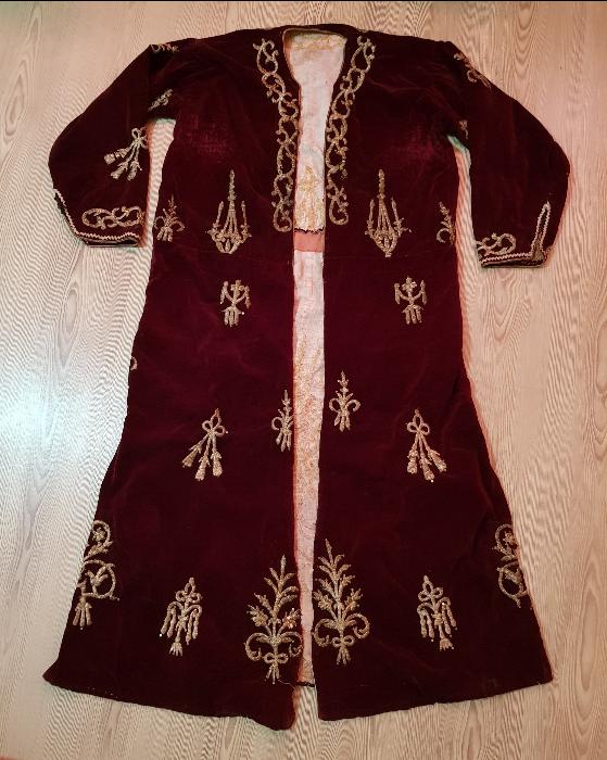 OSMANLI DÖNEMİ SIRMA İŞÇİLİKLİ BİNDALLI ELBİSE