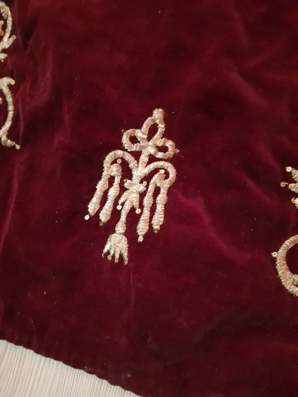 OSMANLI DÖNEMİ SIRMA İŞÇİLİKLİ BİNDALLI ELBİSE