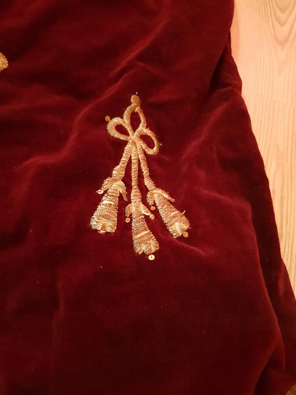 OSMANLI DÖNEMİ SIRMA İŞÇİLİKLİ BİNDALLI ELBİSE