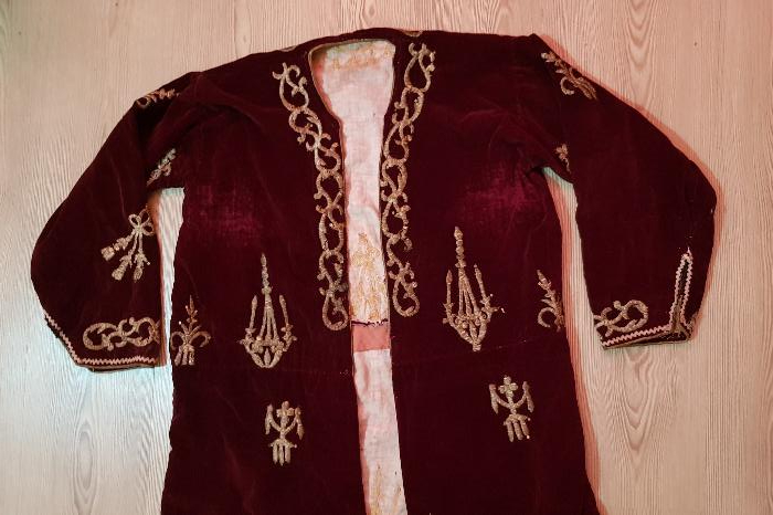 OSMANLI DÖNEMİ SIRMA İŞÇİLİKLİ BİNDALLI ELBİSE