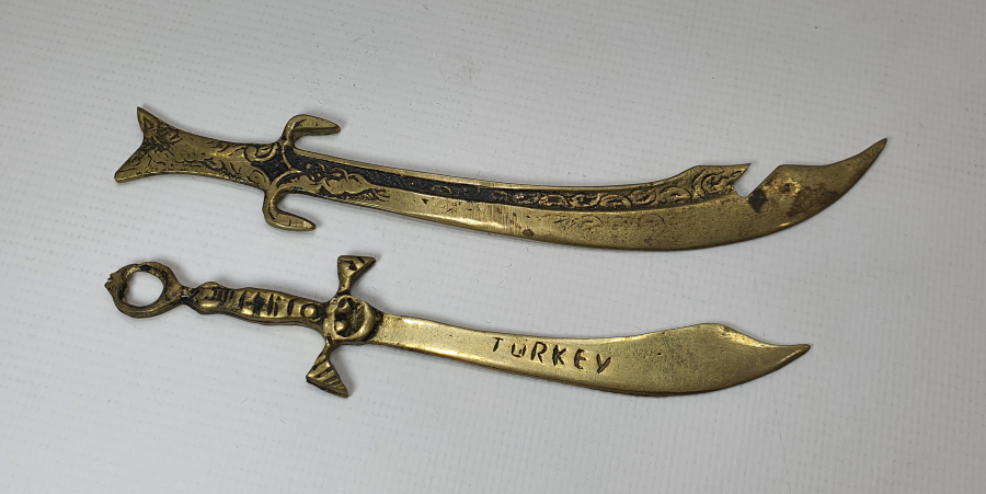 PİRİNÇTEN MAMUL 2 ADET ZARF AÇACAĞI