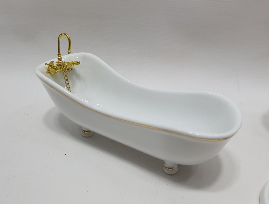 PORSELEN MİNYATÜR İNGİLİZ BANYO SETİ