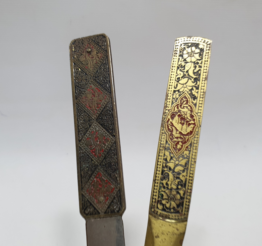 2 ADET TOLEDO İŞİ ANTİKA ZARF AÇACAĞI