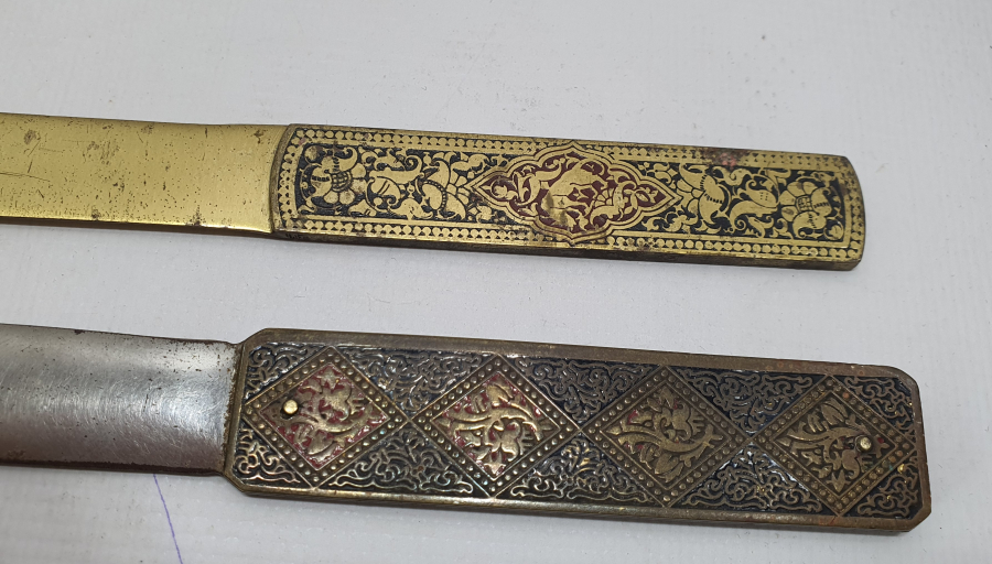 2 ADET TOLEDO İŞİ ANTİKA ZARF AÇACAĞI