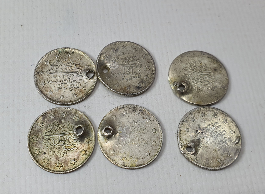 OSMANLI DÖNEMİ GÜMÜŞ 2 KURUŞ PARA LOTU