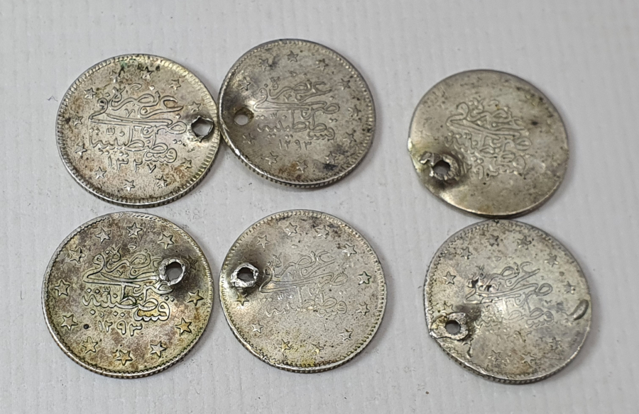 OSMANLI DÖNEMİ GÜMÜŞ 2 KURUŞ PARA LOTU