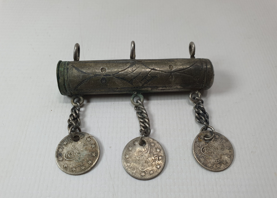 OSMANLI DÖNEMİ VAN İŞİ SAVATLI GÜMÜŞ HAMAYIL