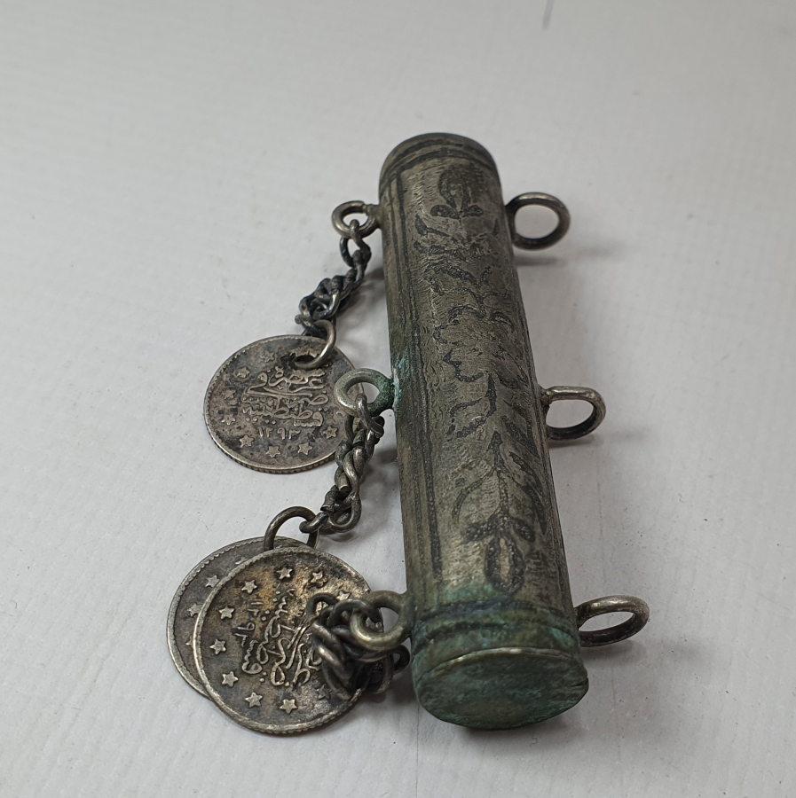 OSMANLI DÖNEMİ VAN İŞİ SAVATLI GÜMÜŞ HAMAYIL