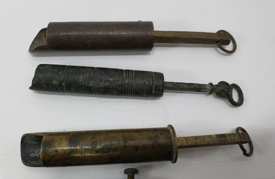 OSMANLI DÖNEMİ 7 ADET BARUT ÖLÇER