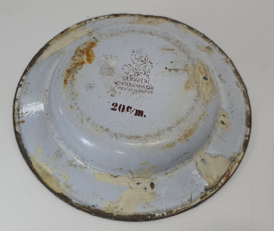 OSMANLI DÖNEMİ AY YILDIZLI EMAYE TABAK