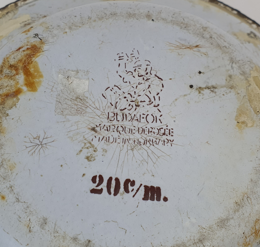 OSMANLI DÖNEMİ AY YILDIZLI EMAYE TABAK