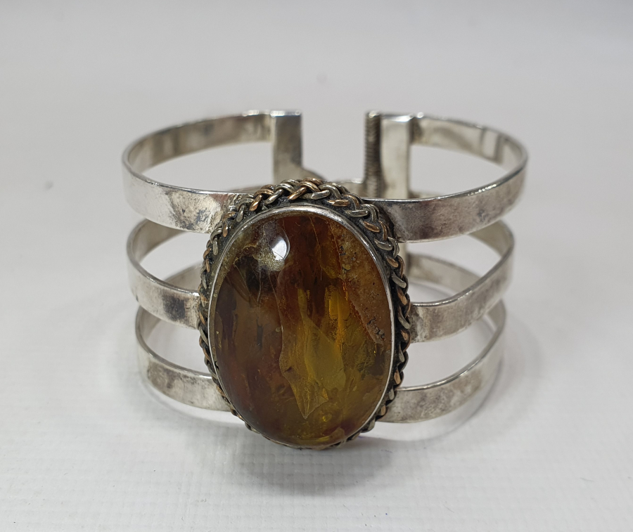 ÖZEL YAPIM KEHRİBAR TAŞLI BİLEKLİK