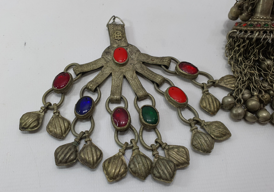 2 ADET ANTİKA TÜRKMEN İŞİ BÜYÜK BOY TAKI