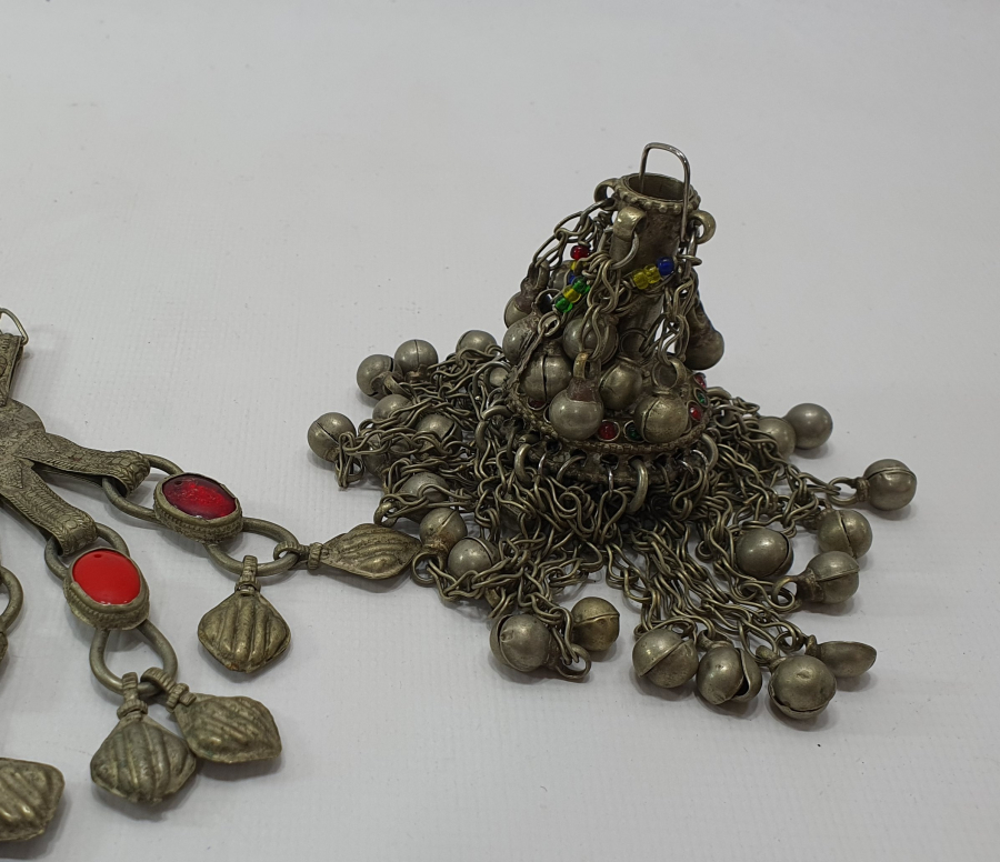 2 ADET ANTİKA TÜRKMEN İŞİ BÜYÜK BOY TAKI