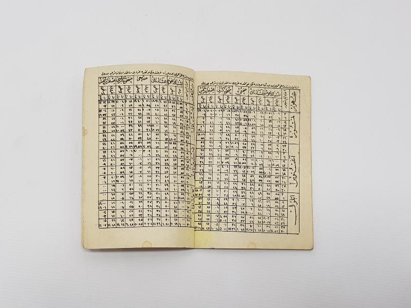 1929 TARİHLİ OSMANLICA CEP TAKVİMİ