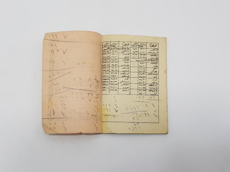 1929 TARİHLİ OSMANLICA CEP TAKVİMİ