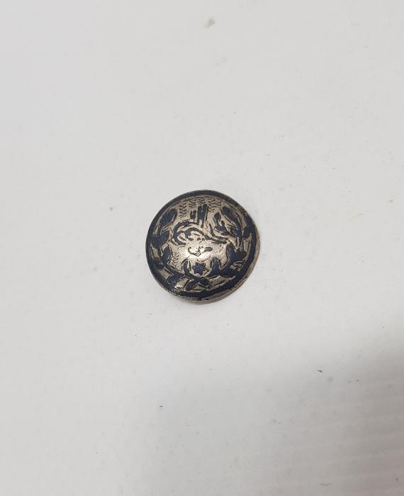 OSMANLI TUĞRALI GÜMÜŞ DÜĞME