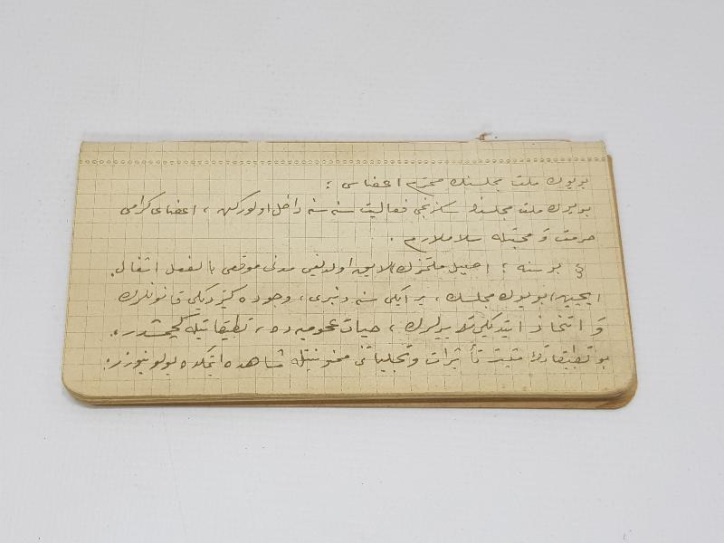 1926 ATATÜRK'ÜN MECLİS AÇILIŞ KONUŞMASI OSMANLICA EL YAZMA TIPKI BASIMI