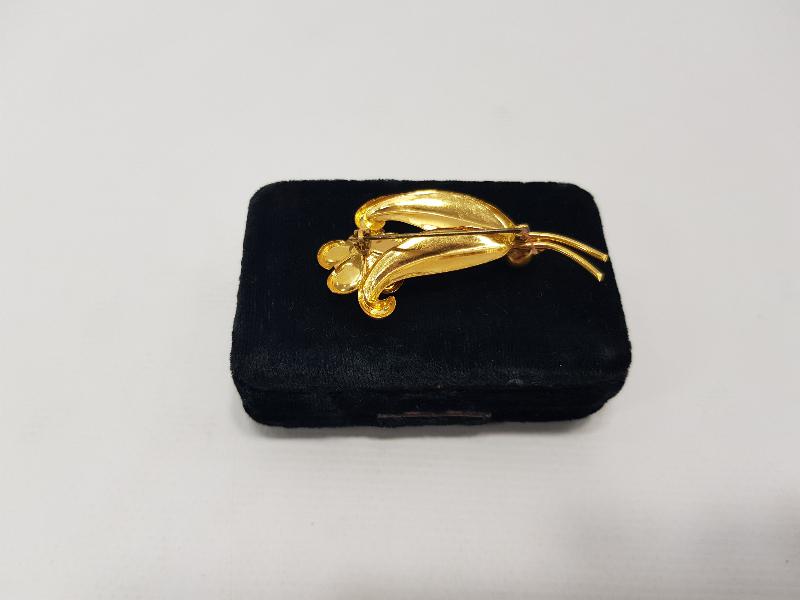 1930'LARDAN ALTIN KAPLAMA BROŞ 