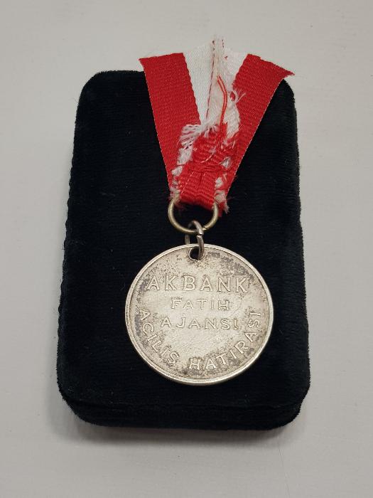 AKBANK FATİH AJANSI AÇILIŞ HATIRASI GÜMÜŞ MADALYON 