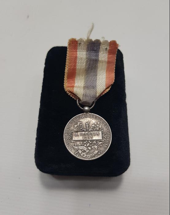 1899 TARİHLİ GÜMÜŞ FRANSIZ ENDÜSTRİ MADALYASI 