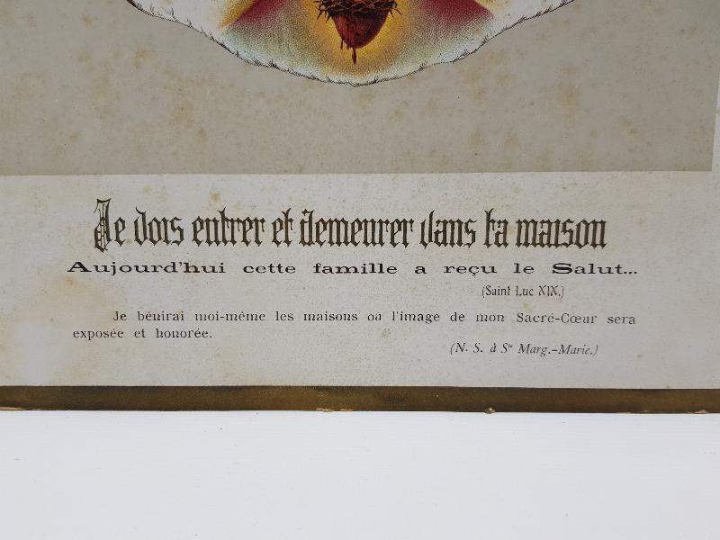 1918 KADIKÖY ETİKETLİ HAZRETİ İSA RENKLİ GRAVÜR