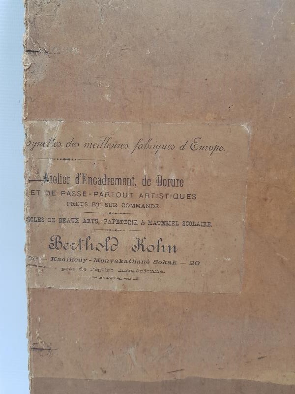 1918 KADIKÖY ETİKETLİ HAZRETİ İSA RENKLİ GRAVÜR