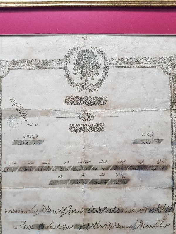 ÇERÇEVESİNDE OSMANLI DÖNEMİ DİPLOMA