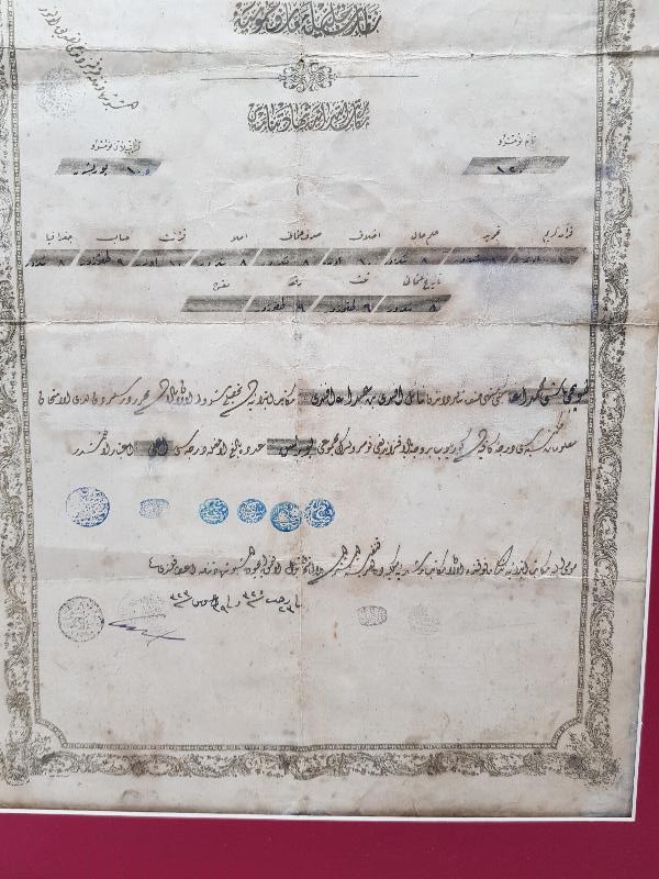 ÇERÇEVESİNDE OSMANLI DÖNEMİ DİPLOMA