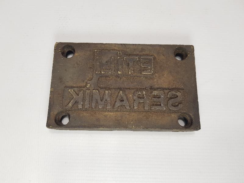 ETİLİ SERAMİK BRONZ BASKI KALIBI