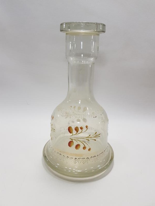 OSMANLI DÖNEMİ MİNELİ BEYKOZ NARGİLE ŞİŞESİ