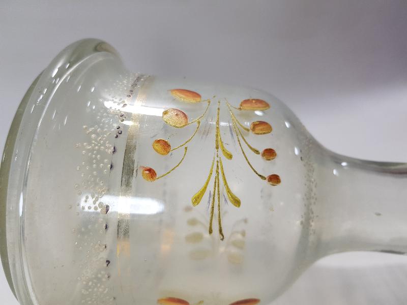 OSMANLI DÖNEMİ MİNELİ BEYKOZ NARGİLE ŞİŞESİ