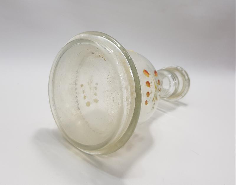 OSMANLI DÖNEMİ MİNELİ BEYKOZ NARGİLE ŞİŞESİ