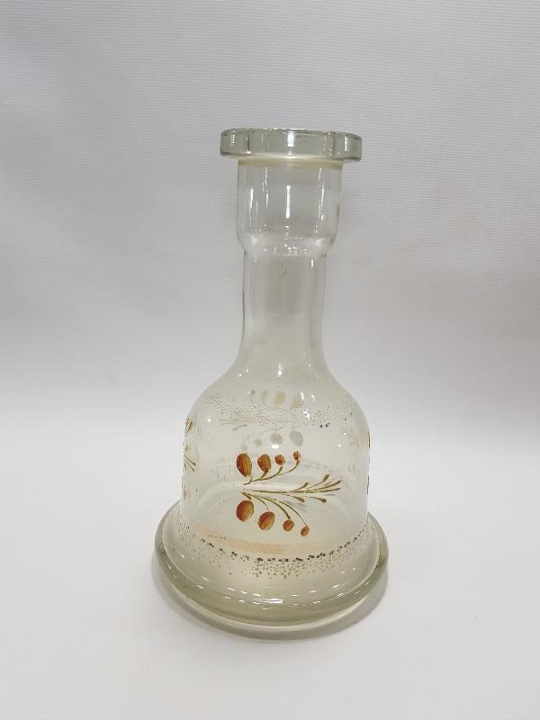 OSMANLI DÖNEMİ MİNELİ BEYKOZ NARGİLE ŞİŞESİ