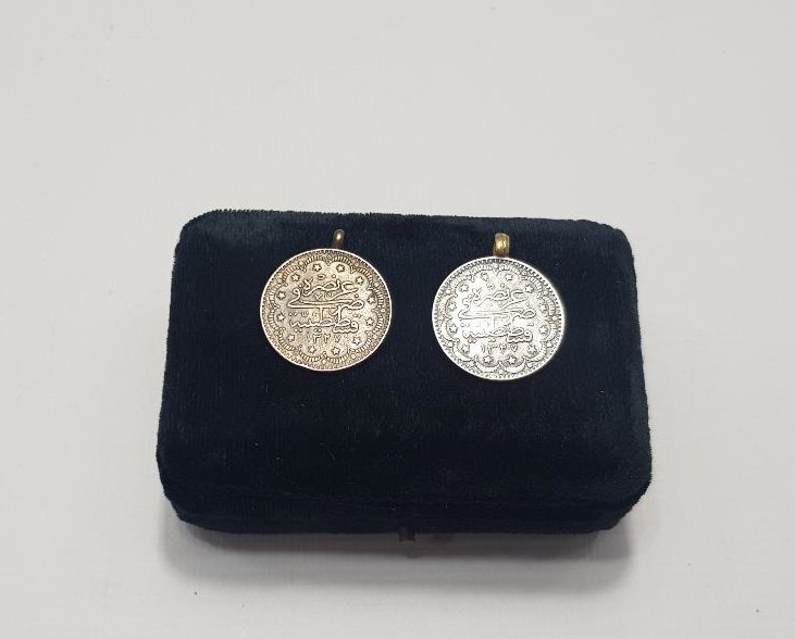 OSMANLI SULTAN MEHMED REŞAD HAN DÖNEMİ İKİ ADET GÜMÜŞ 5 KURUŞ